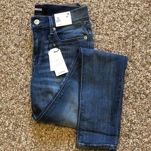 Express mid rise jean legging size 4